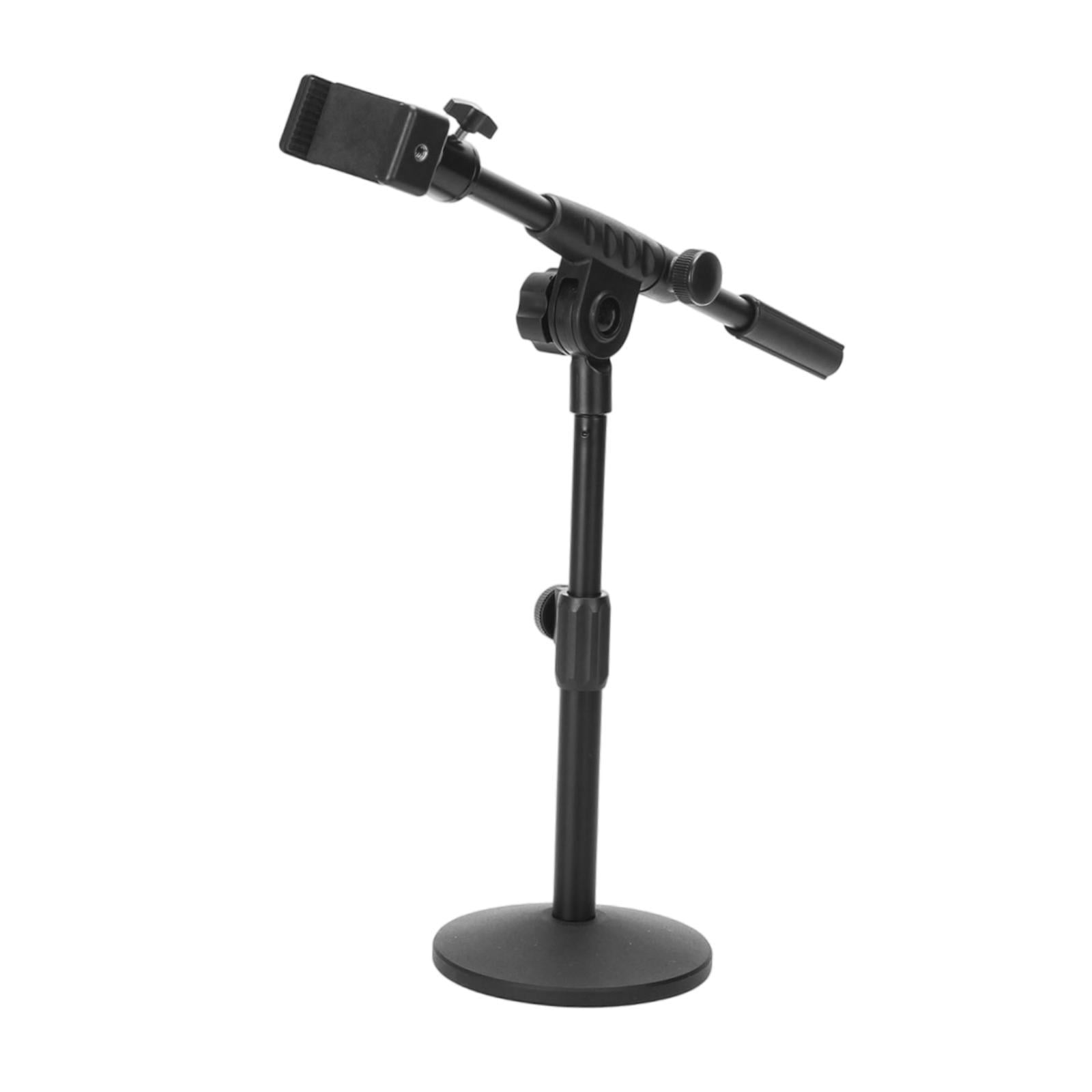 LeeQinersw Microphone Stand 12.60inch for Stage Studio Concert Performances Home Office Phone clip