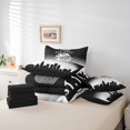thumbnail image 4 of Erosebridal American Football City Bedding Queen Size, Eat Sleep Bed in a Bag Queen size, Soccer Lover Reversible Bed Set, Ultra Soft Room Decorative, 7pcs, 4 of 6