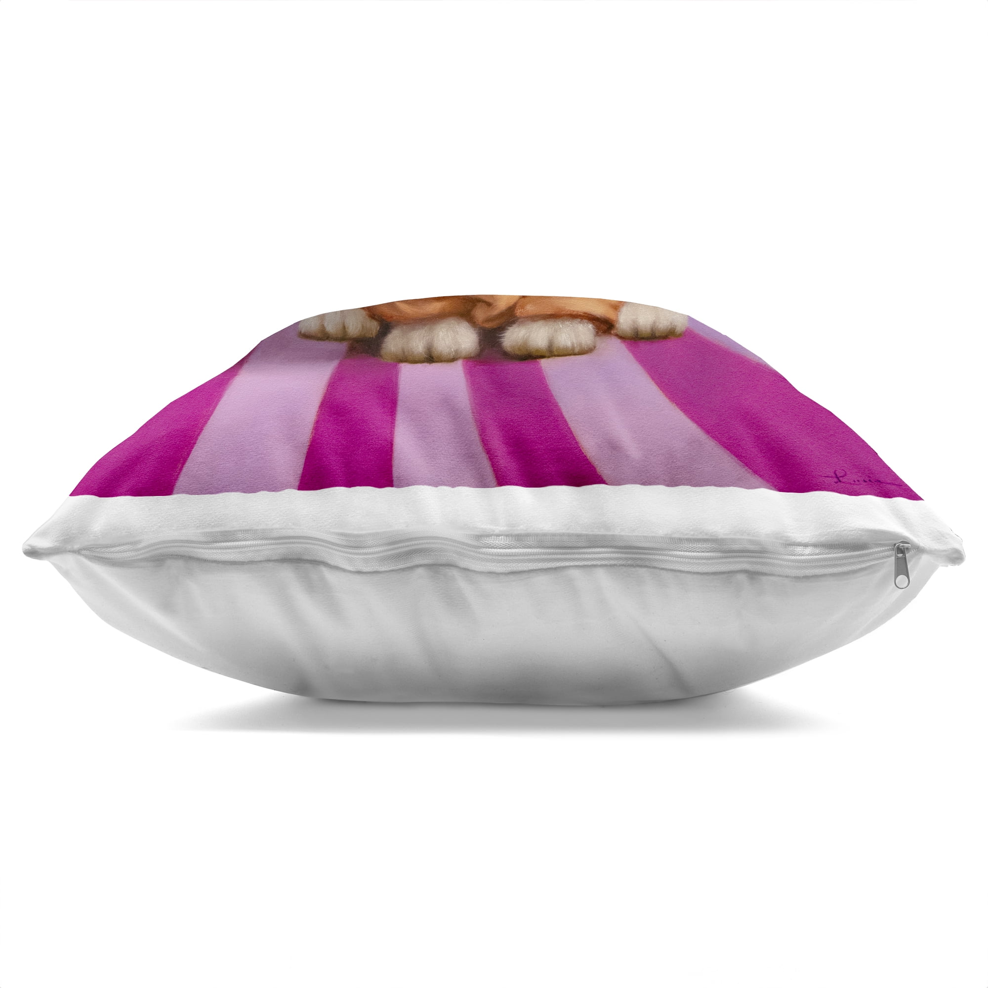 Stupell Industries Good Vibes Only Rabbit Decorative Printed Throw Pillow, design by Lucia Heffernan, 18 x 7 x 18