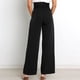 thumbnail image 4 of Pantalones de trabajo holgados, color negro, cintura elástica, estilo elegante de oficina, talla XL, 4 of 8
