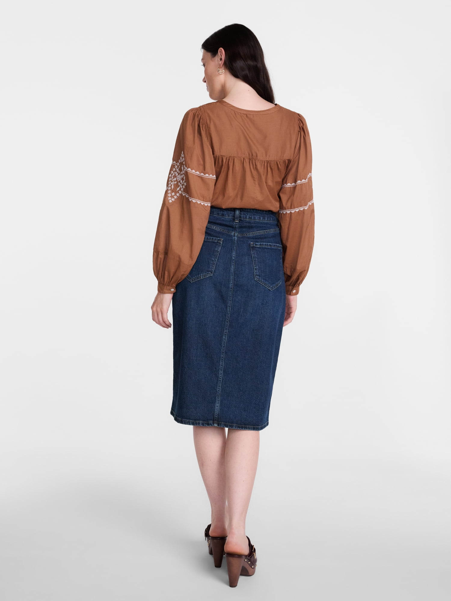 Scenario Women's Denim Skirt, Sizes 0-20