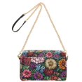 thumbnail image 2 of FORMRS Women Crossbody Purse with Chain Strap Vegan Leather Shoulder Handbag, Vibrant Flowers Pattern, 2 of 7
