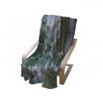 thumbnail image 4 of Nature Soft Flannel Fleece Blanket, Autumn Landscape with Faded Trees and Mountains Pure Reflection in Water Dream Photo, Cozy Plush for Indoor and Outdoor Use, 50" x 70", Green Grey, by Ambesonne, 4 of 6