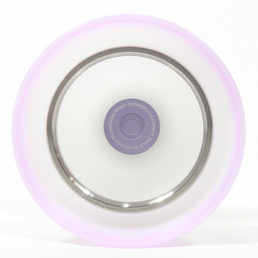 W1LD (Worldwide 1nnovative Leading Design) Relentless Yo-Yo - Ryan Connolly Signature Offstring YoYo (White Purple with SS Rings Connor Seals)