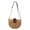 B-995, variant on Rattan Straw Bag for Women | Hand Woven Mini Tote | Summer Beach Boho Purse | Semicircular Shoulder Satchel | Versatile Handbag for Travel, Pool, Parties | Casual Hollowed-Out Wicker Style