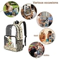 thumbnail image 4 of FKELYI Cartoon Dinosaur Print Clear Backpack for Boys 17 Inch Schoolbag Lightweight Kids Backpacks Transprent Book Bag for Primary School Daypack Rucksack, 4 of 7