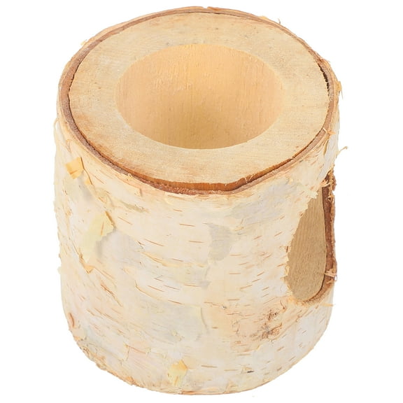 Hamster Climbing Toy Small Animal Hideout Tunnel Rat Guinea Pig Tube 8cm Landscaping Tree Wooden