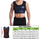 thumbnail image 5 of Minnieouse Manténgase fresco y comprimido con la camiseta sin mangas de sauna transpirable para hombres Compress Tank Top Men Body Vest Accesorios de disfraces PU azul XXL/3XL, 5 of 6