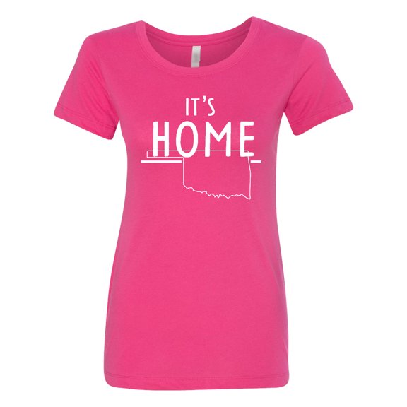 Inktastic It's Home State of Oklahoma Outline Women's T-Shirt