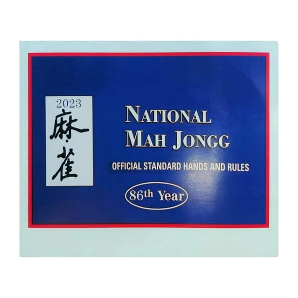 2023 Mahjong Card National Mah Jong Rules Cards League Card Large Print