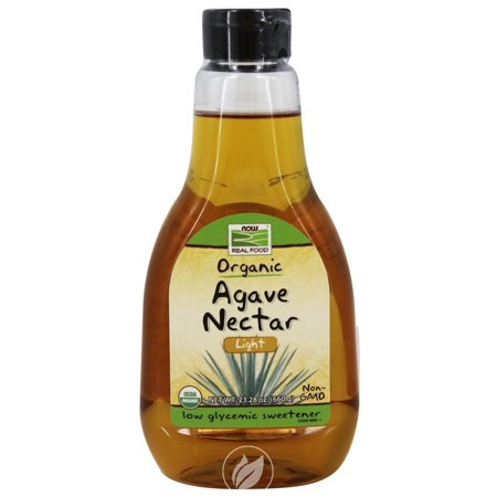 Now Foods ORGANIC LIGHT AGAVE NECTAR 23.28 OZ  Pack of 2