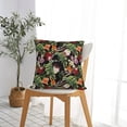 thumbnail image 5 of Pofeuu Watercolor Tropical Flowers Print Double-sided plush pillowcase Square Throw Pillow Covers Pillows Cover for Living Room Bedroom Sofa Couch Cushion Cover（No pillow core）-20"x20", 5 of 7