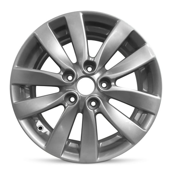 For 2014-2016 Kia Forte 16 Inch Painted Silver Rim - OE Direct Replacement - Road Ready Car Wheel