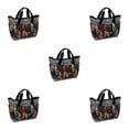 thumbnail image 1 of Ruiboury Cloth Durable Multi-Pocket Tool Bag For Organized Tool Storage Gardening Tool Bag Tool Storage Bag Grey flower color 5Set, 1 of 6