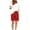 Red 1, variant on FAIWAD Summer Petal Shorts for Women Knee Length Elastic Waist Drawstring Shorts Casual Sports Shorts with Pockets