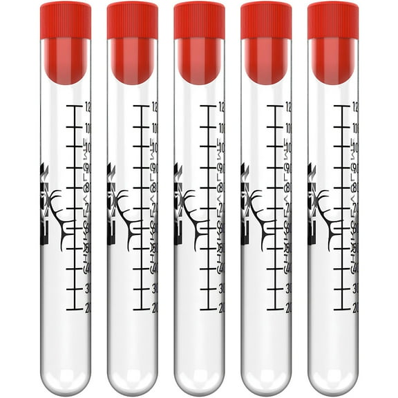 ELK Muzzleloader Powder Charge Measuring Tubes - Essential for Precision Shooting and Quick Reloads (5 Pack)