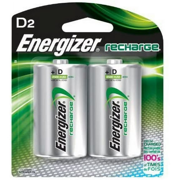 ENEGIZER NIMH D BATTERY (Pkg of 5)