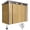 Oak, variant on Outsunny 8 x 4FT Metal Garden Storage Shed with 2 Vents, Oak