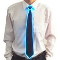 thumbnail image 4 of Dujiujun LED Glowing Tie Men Women Luminous Light Up Necktie Party Decoration Halloween Parties Cosplay Props, 4 of 8