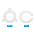 thumbnail image 3 of Anillo reductor de soporte de lámpara Uxcell E27 a E14, adaptador, convertidor, accesorio de lámpara, 2 estilos, paquete de 10, 3 of 6