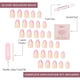 thumbnail image 4 of Glamnetic Glamnetic Chicle glaseado Press-On Nails, color almendra, 4 of 6