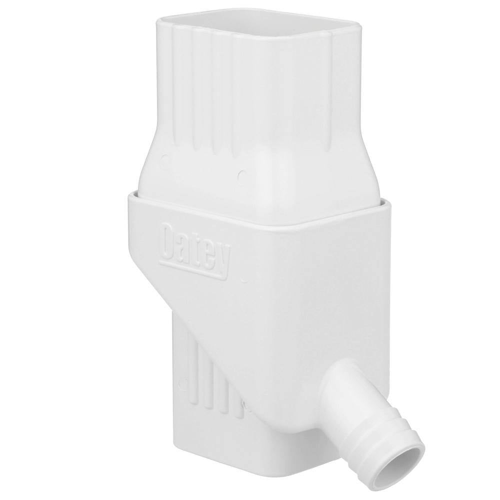 Oatey Mystic 2 in. x 3 in. White Rainwater Collection System