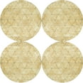 thumbnail image 3 of Saro Lifestyle Geometric Capiz Placemat (Set of 4), 3 of 5