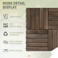 thumbnail image 4 of Outsunny Wood Interlocking Deck Tiles, 27 Pcs Outdoor Flooring Tiles, 4 of 10
