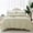 Beige(No Comforter), variant on Mildly 3 Pieces Duvet Cover Set, 1 Duvet Cover with Zipper Closure and 2 Pillow Shams (Beige, Full Size)