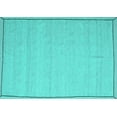 thumbnail image 1 of Ahgly Company Machine Washable Indoor Rectangle Abstract Turquoise Blue Contemporary Area Rugs, 7' x 10', 1 of 4