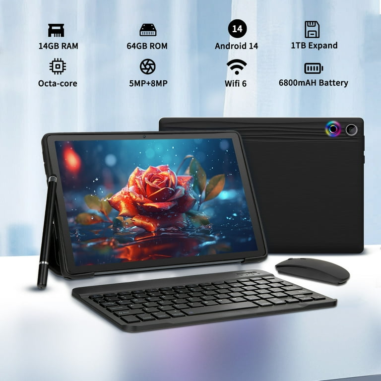 11 inch Tablet Android 14 Octa-Core, 14GB RAM+64GB ROM (TF 1TB