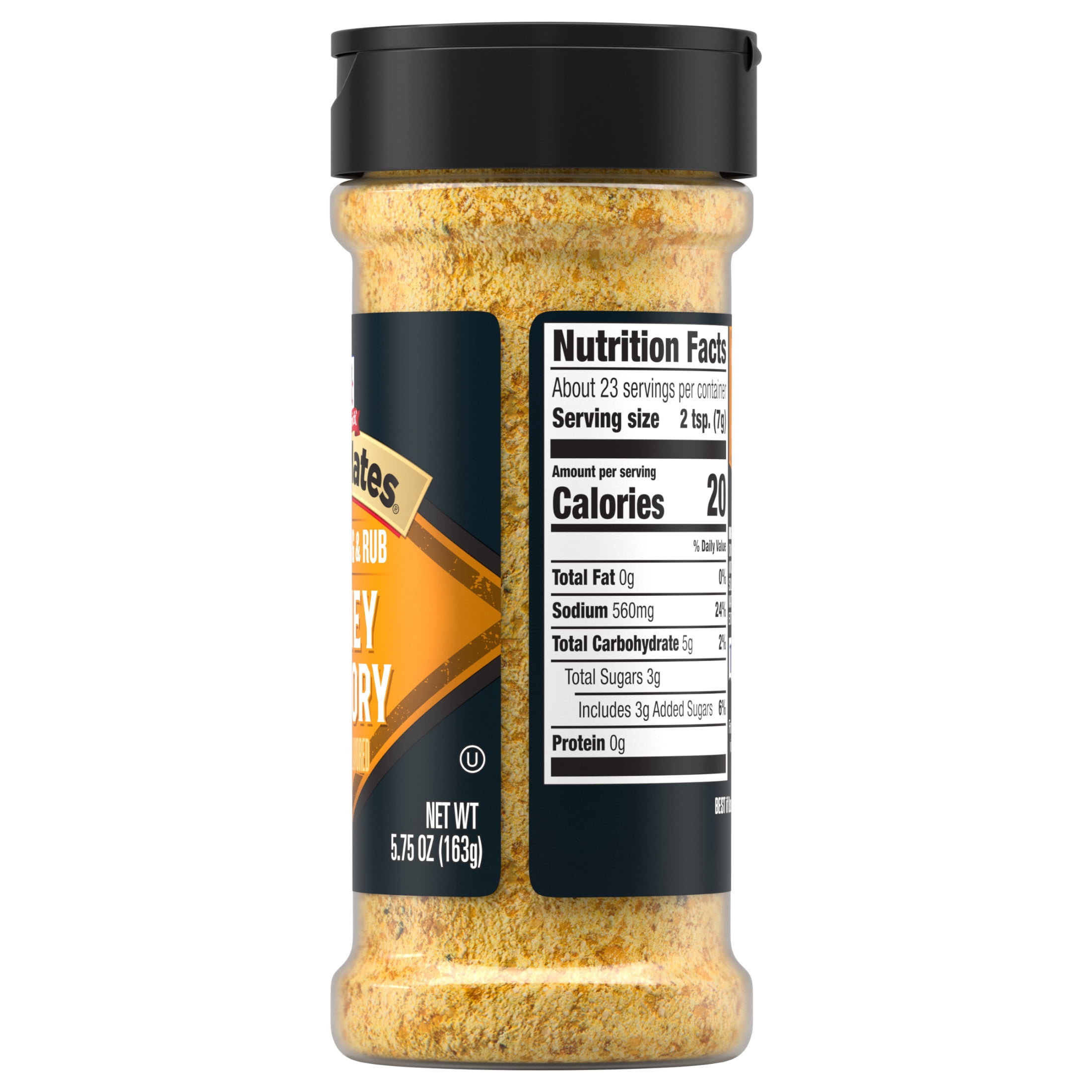 Grill Mates, Seasoning & Rub, Honey Hickory, 5.75 oz Bottle