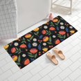 thumbnail image 2 of Pioneer Flower Floral Print Pattern Bathroom Rugs Mat, Non Slip Microfiber Bathroom Rug with Rubber Backing, Soft Mats for Bathroom Floor Tub Shower, 24"x60", 2 of 5