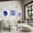 ZSH0098-3pcs, variant on Blue Bauhaus Poster Printing Minimalist Retro Wall Art Bauhaus Exhibition Poster Modern Room Decoration Art Canvas Printing, 50*70cm, unframed.,ZSH0098-3
