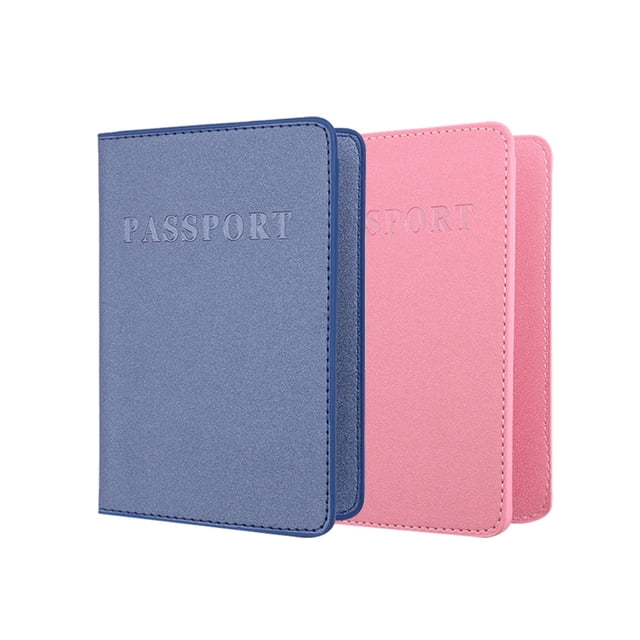FENGGUIQU 2Ud Estuche Para Pasaporte Con En Cuero PU Ideal Para Guardar Documentos
