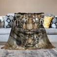 thumbnail image 2 of Sheronv Tiger Baby Tiger Wildlife Warm Lightweight Blanket Soft Fleece Throw Blanket for Living Rooms Sofa Decor Gifts All Seasons Blanket for Bed 40x50in, 2 of 6