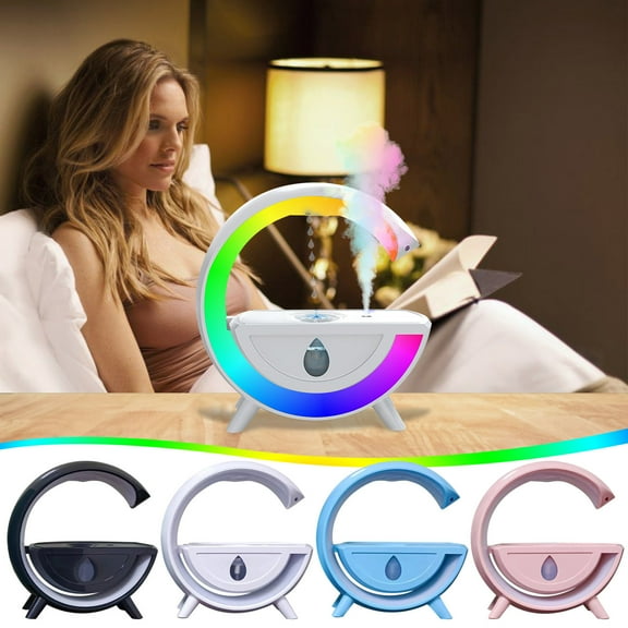 Tupukom Mini Air Humidifiers for Bedroom,350Ml Quiet Cool Mist Humidifier (Blue),Anti-Gravity Design for Home Large Room,Baby and Plant