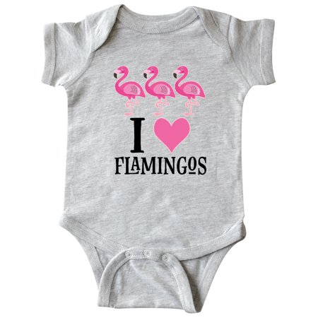 

Inktastic I Love Flamingos Pink Bird Gift Baby Girl Bodysuit