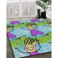 thumbnail image 3 of Ahgly Company Machine Washable Indoor Rectangle Transitional Grape Purple Area Rugs, 5' x 7', 3 of 7