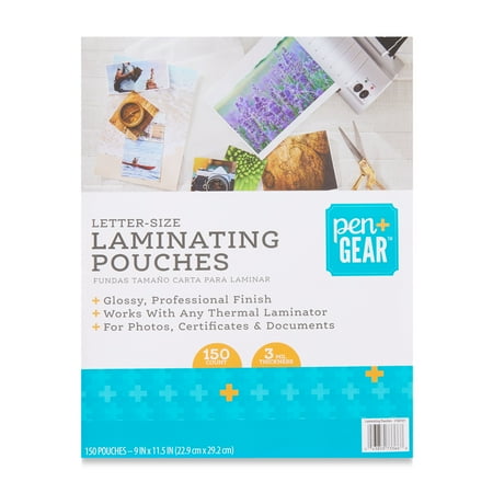 Pen+Gear Laminating Pouches, 9 in x 11.5 in, 150 Count, 3mil Thickness