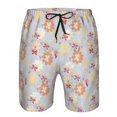 thumbnail image 4 of Naloa Butterfly Flower Men's Beach Shorts, Surfing shorts, Swim trunks, Quick Dry Swim Trunks for Surfing Beach Fun - Small, 4 of 9