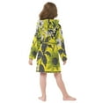 thumbnail image 7 of FORMRS Niños Bathrobe Unisex Hooded Robe Soft Plush Pajamas Sleepwear, Size 7-9T, Yellow Flowers, 7 of 7