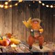 thumbnail image 5 of Figuras de simución Decoración de escritorio Adorno de Navidad Papá Noel de pie / Sentado Figura de Papá Noel para escena de ventana de visual sentado naranja SM SunniMix Cifras, 5 of 8