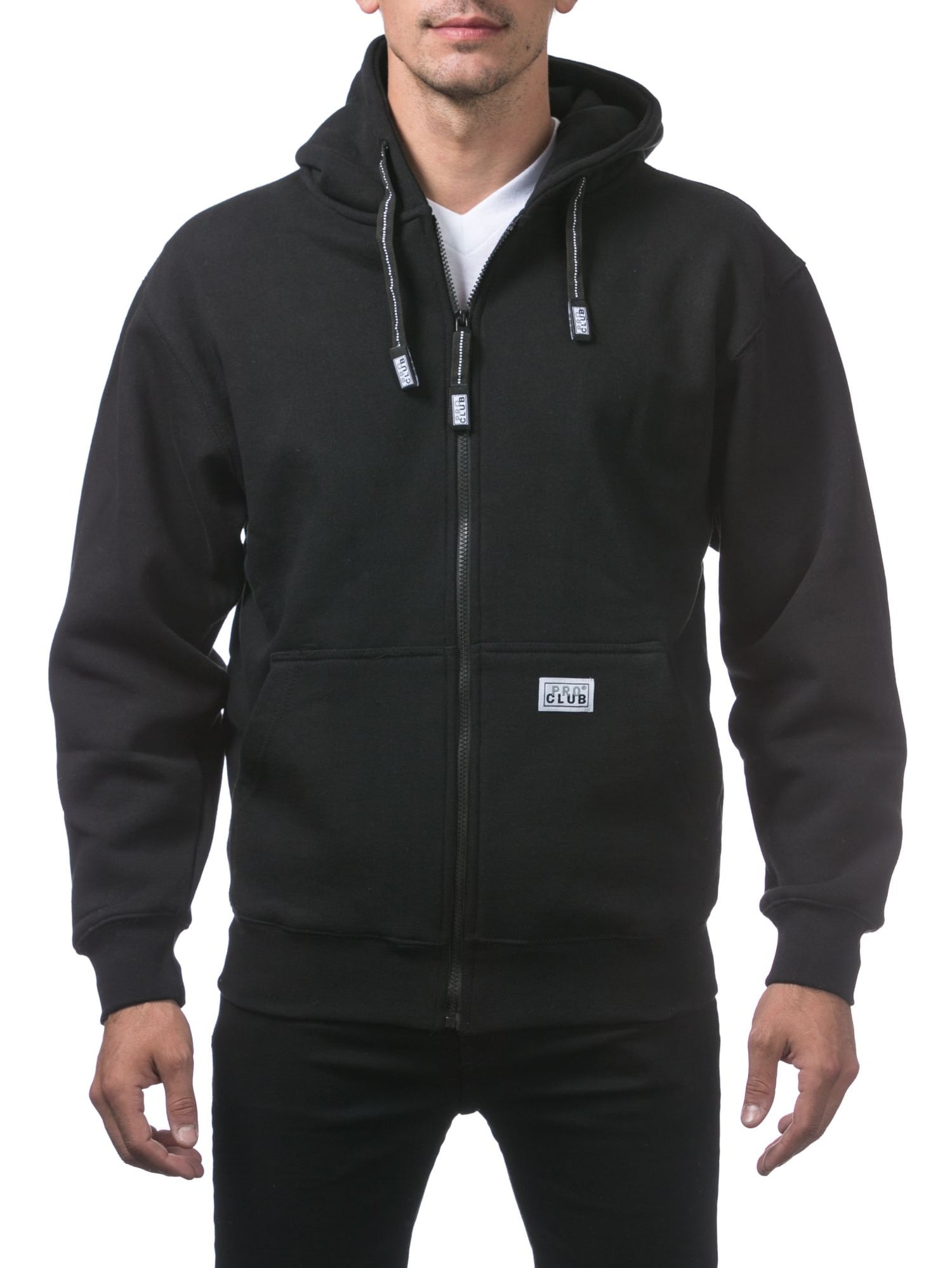 Pro Club Men's Heavyweight Full Zip Fleece Hoodie - Walmart.com