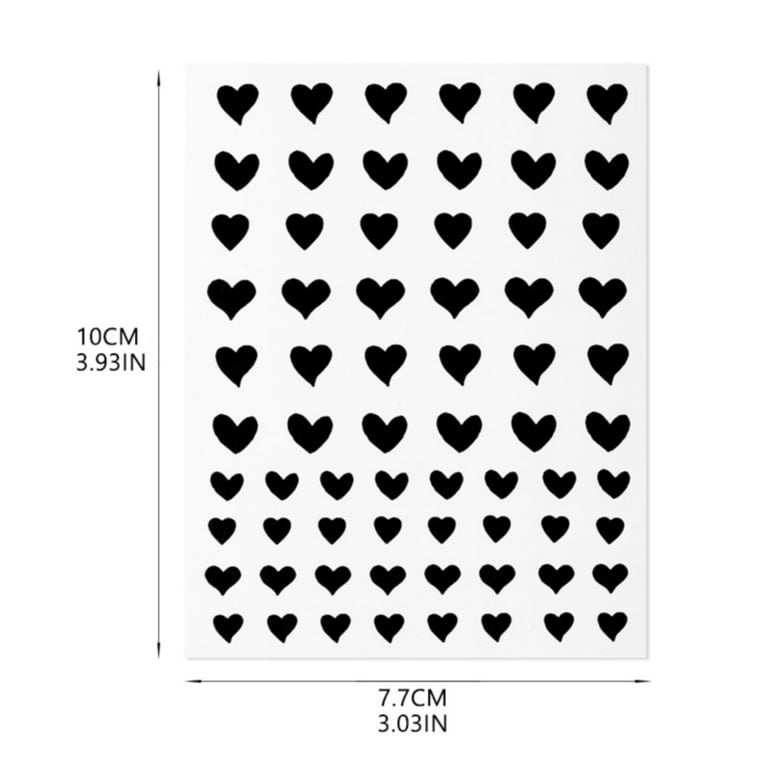 24 Sheets Airbrush Stencils Nail Stickers for Nail Art, French Nail Decals  Printing Template Stencil Tool Moon Stars Heart Butterfly French Design
