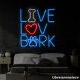 thumbnail image 4 of Glowneon Live Love Bark Neon Sign, Live Love Bark Led Sign, Pet Shop Decor, Pet Lover Gift, 4 of 5