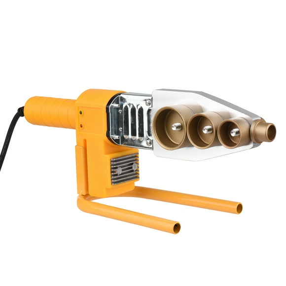 Plastic Pipe Welding Machine Socket Fusion Welder with Double Heat Dissipation 6 Die Heads 20/ 25/ 32/ 40/ 50/ 63mm Iron Case 1000W 260℃ Electric Tube Heating for PPR PE HDPE