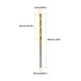 thumbnail image 2 of Uxcell Brad Point Drill Bit 2mm(5/64") Dia HSS4241 Twist Drill Golden, 2 of 6