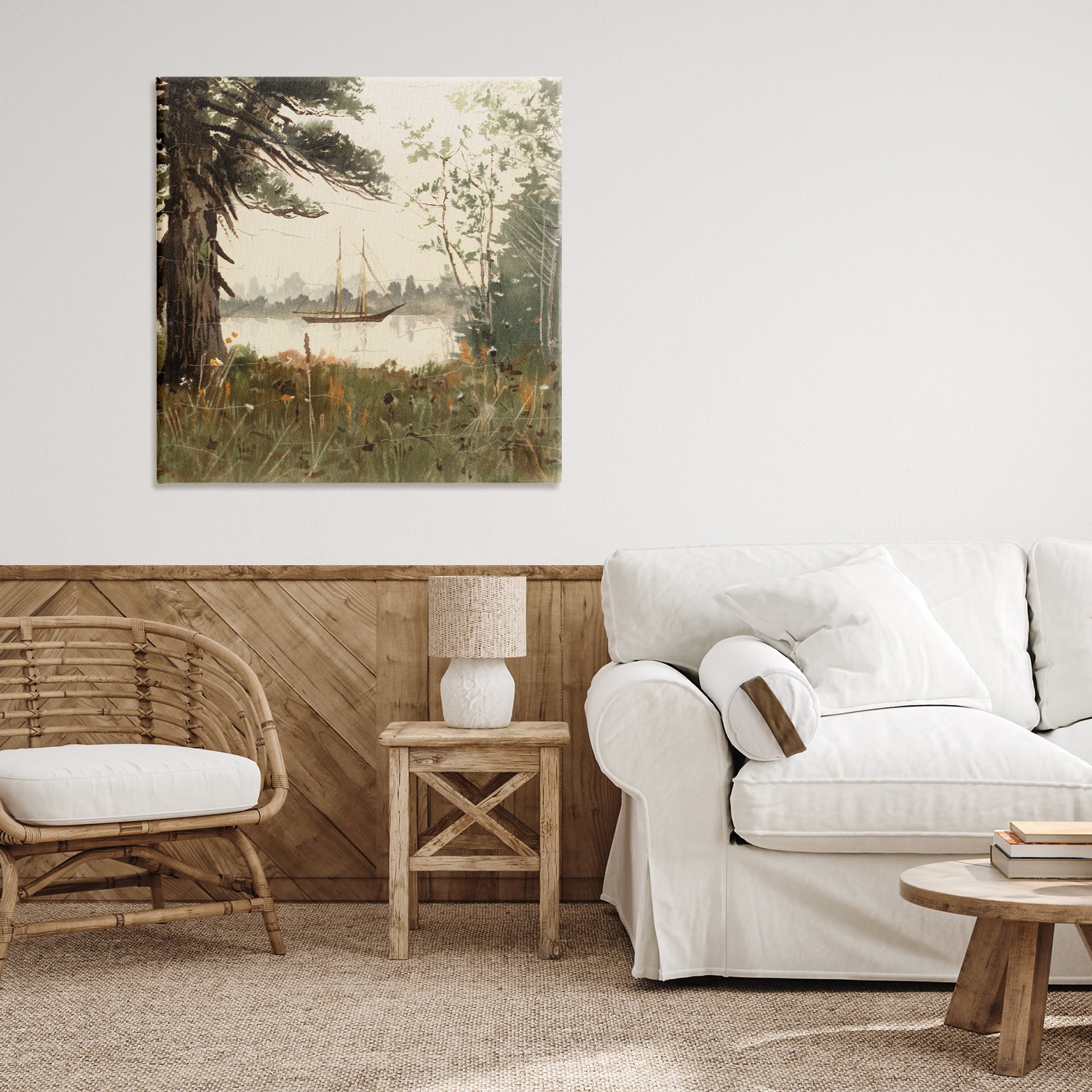 Stupell Industries Boating View Through Trees Canvas Wall Art, design by Lula Bijoux & co.