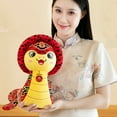 thumbnail image 4 of BAELLERT Chinese Style Snake Plush Toy Stuffed Zodiac Snake Mascot Doll Animal Plushie Home Office Bedroom Decoration Year of Snake New Year Gift, 4 of 8
